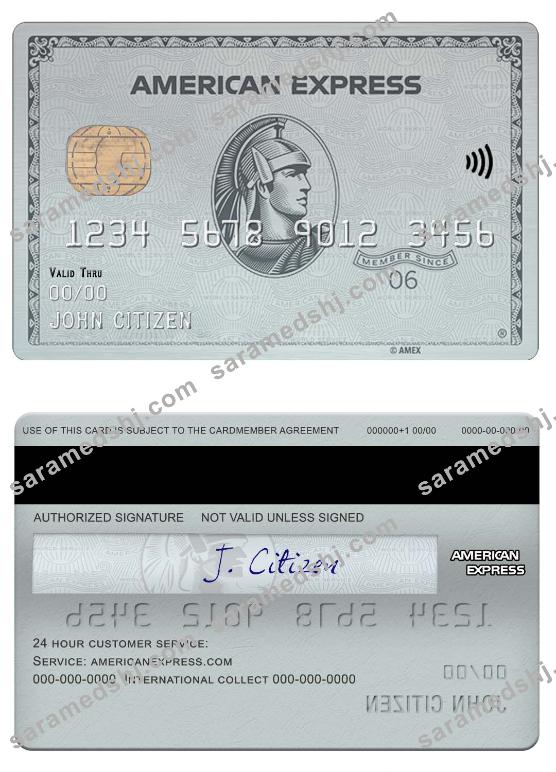 USA HSBC bank american express platinum card